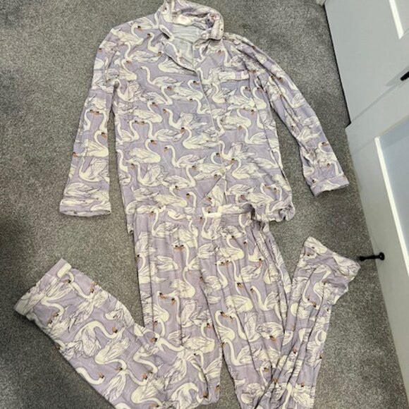 In My Sundays Swan Long Pajama Set - L - Picture 6 of 6